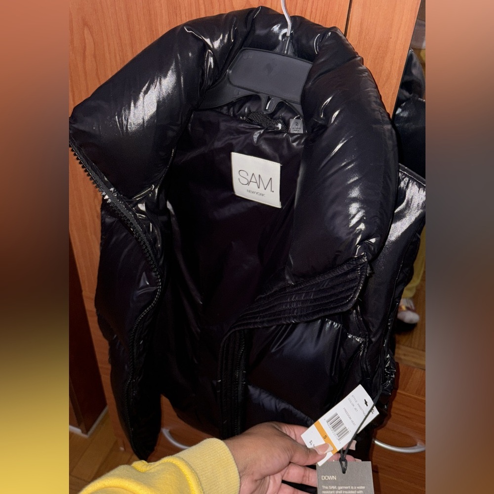 SAM. New York Black Puffer Vest